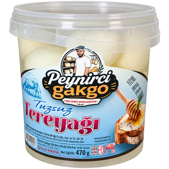 Peynirci Gakgo Tuzsuz Tereyağı 470 g - Ece Çerez